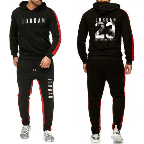 Abbigliamento di marca Degli Uomini di Modo Tuta casual Sportsuit Uomini Felpe Felpe Abbigliamento Sportivo JORDAN 23 Cappotto + Mutanda Degli Uomini di Set